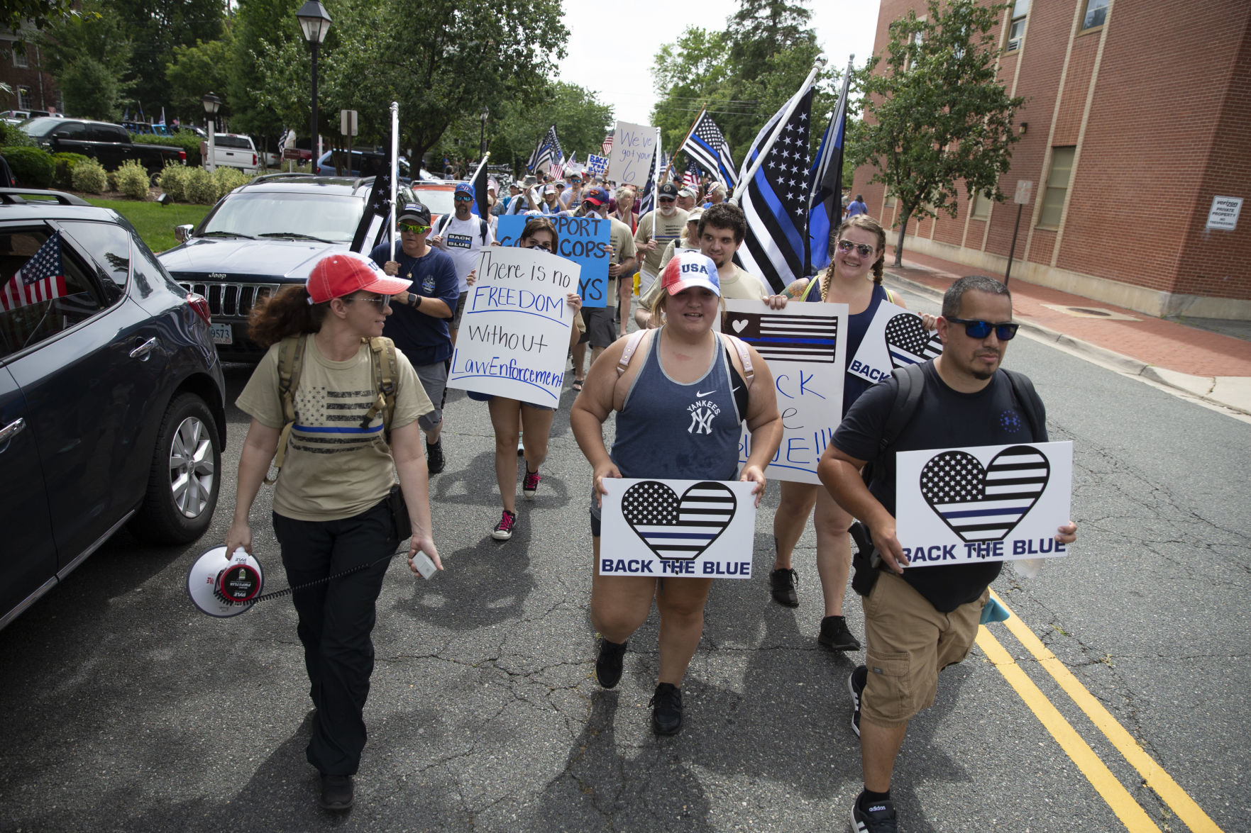 Back the Blue rally